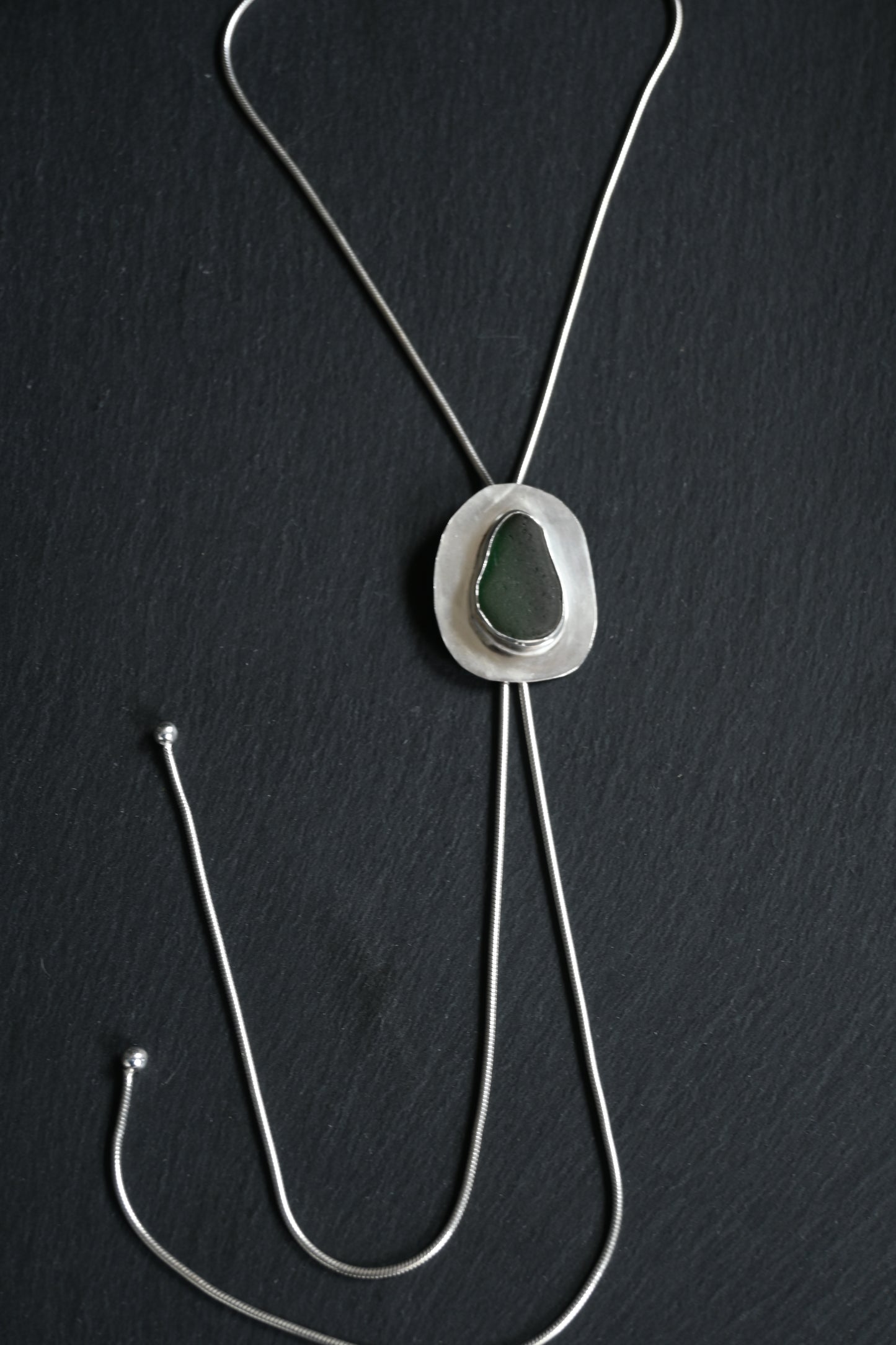 Sea Glass Bolo Tie