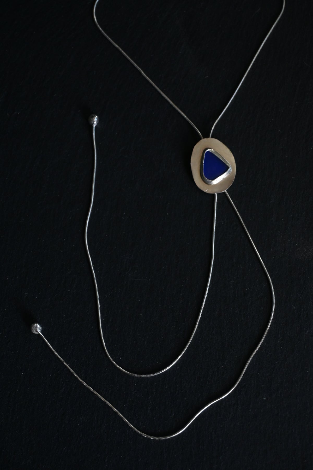 Sea Glass Mini Bolo Tie