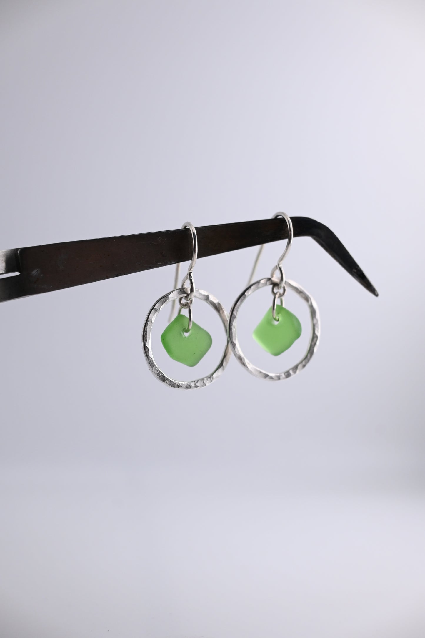 Sea Glass Loop Earring