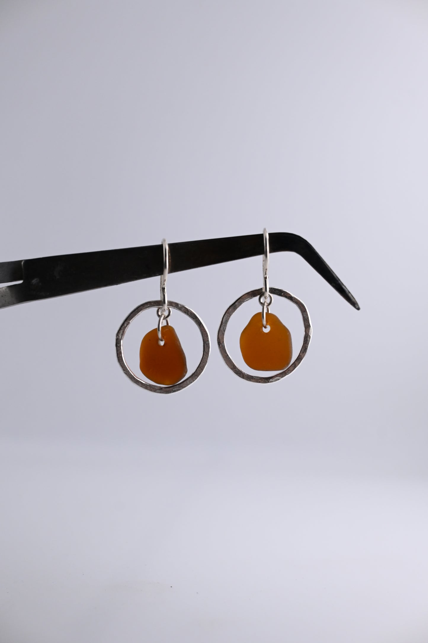 Sea Glass Loop Earring