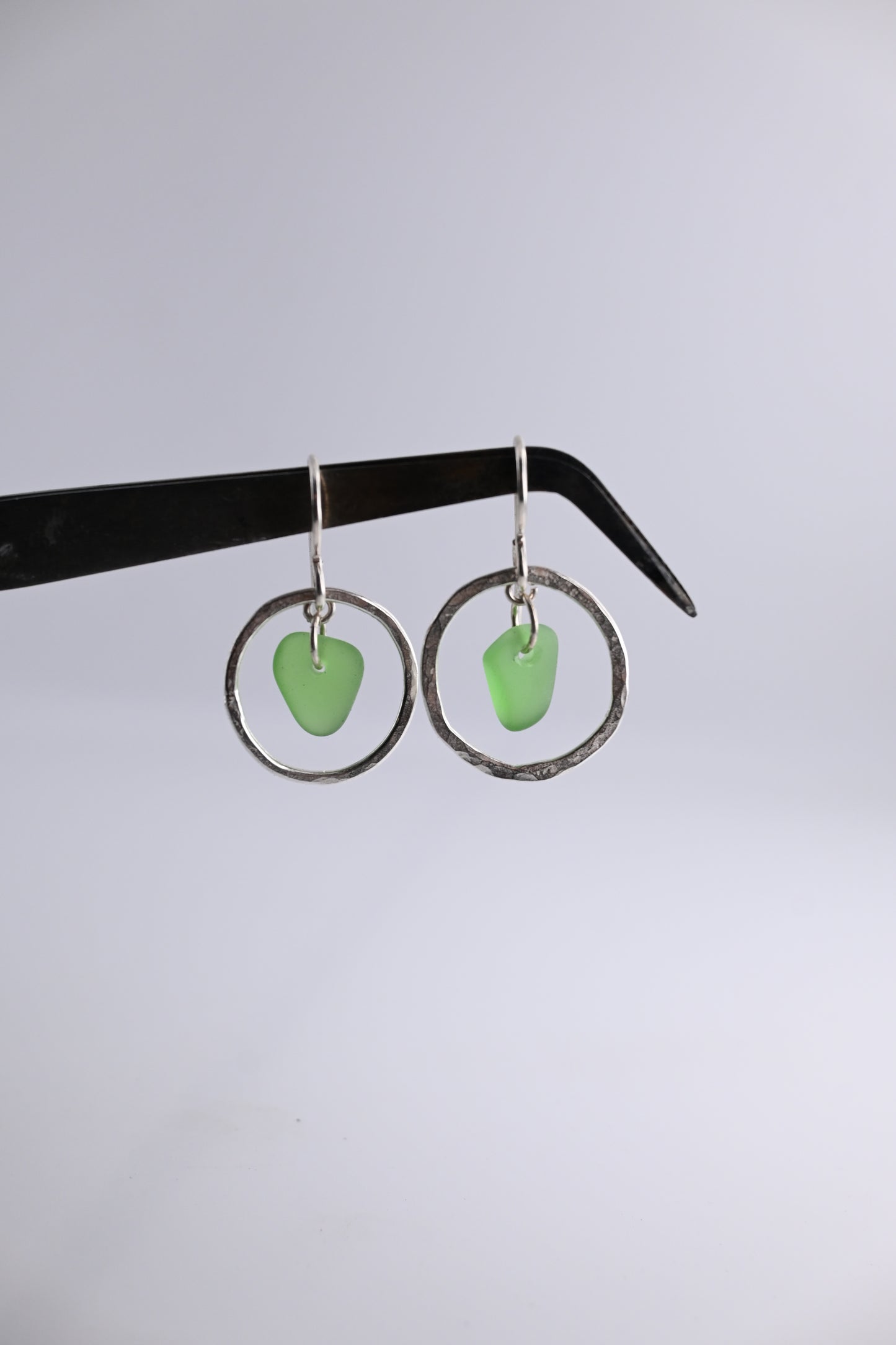 Sea Glass Loop Earring