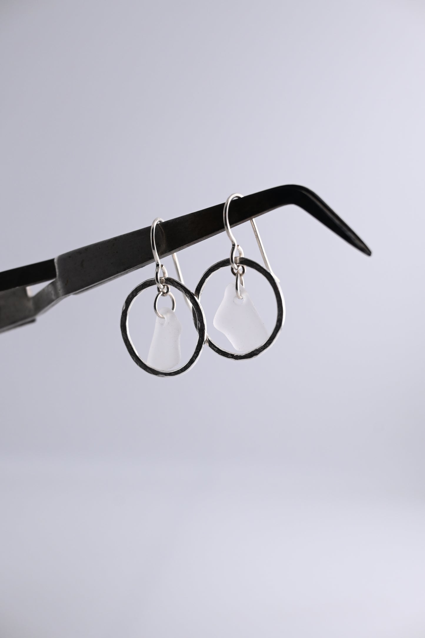 Sea Glass Loop Earring