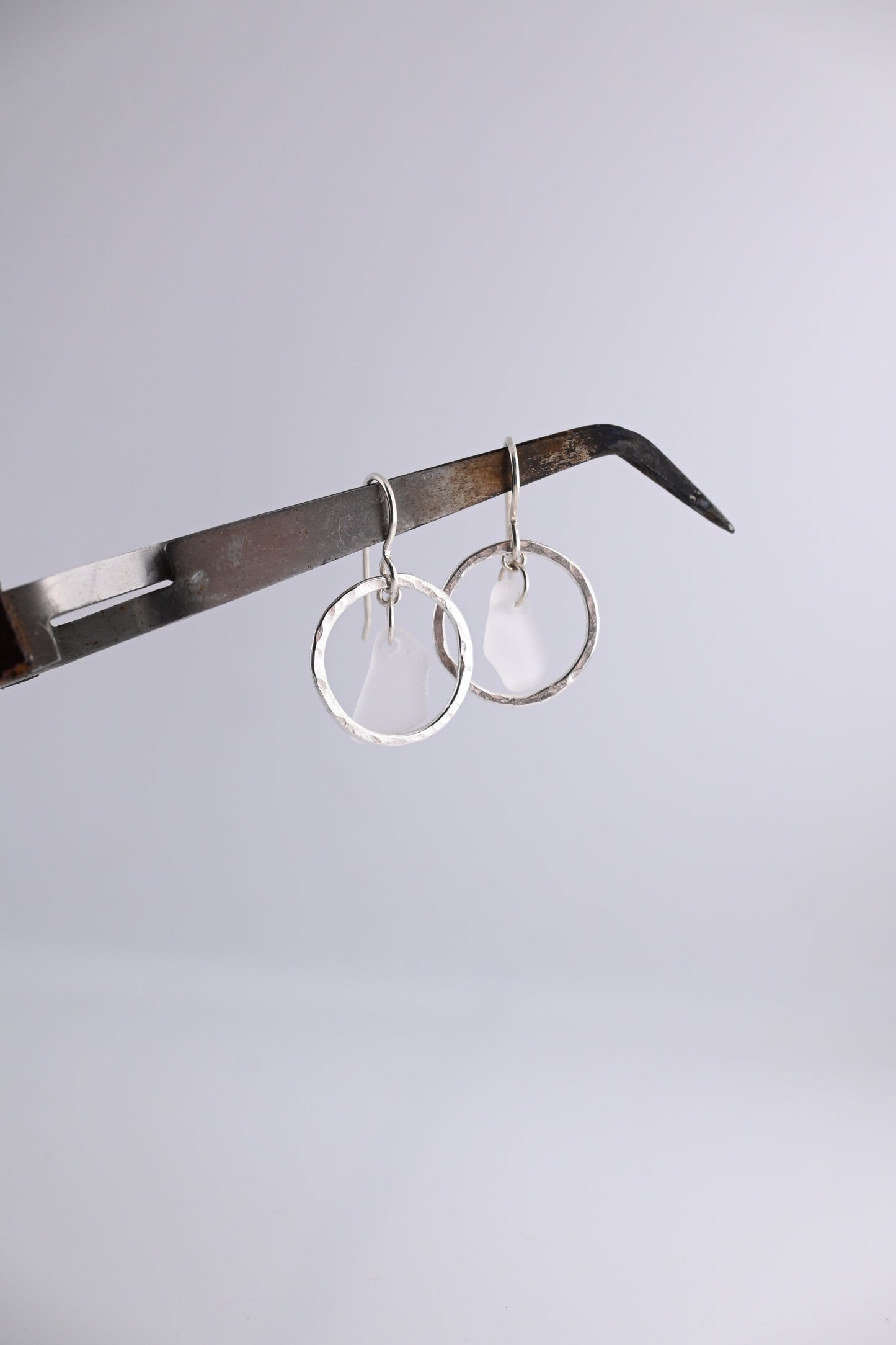 Sea Glass Loop Earring