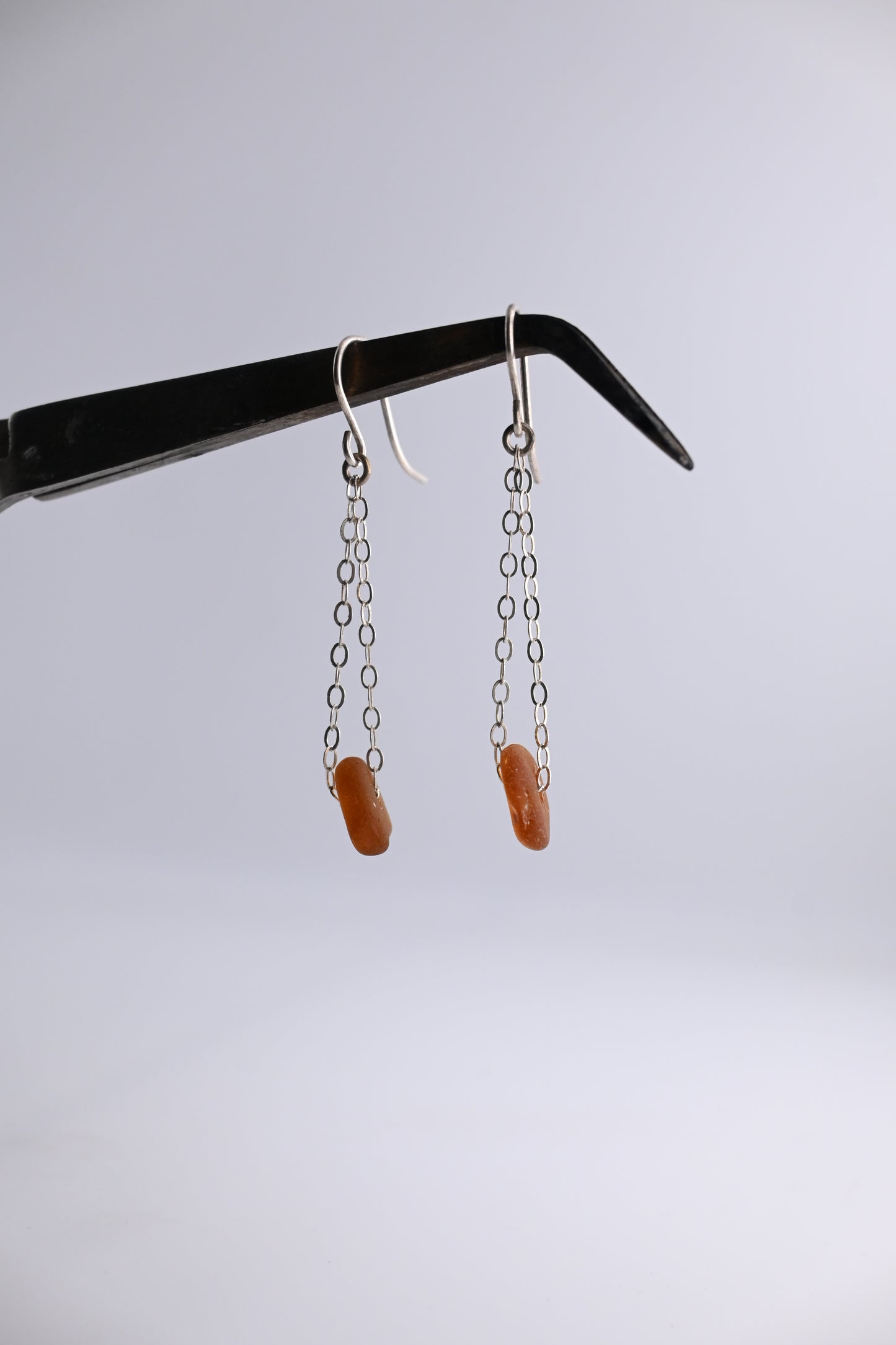 Sea Glass Chain Earring