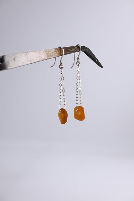 Sea Glass Chain Earring