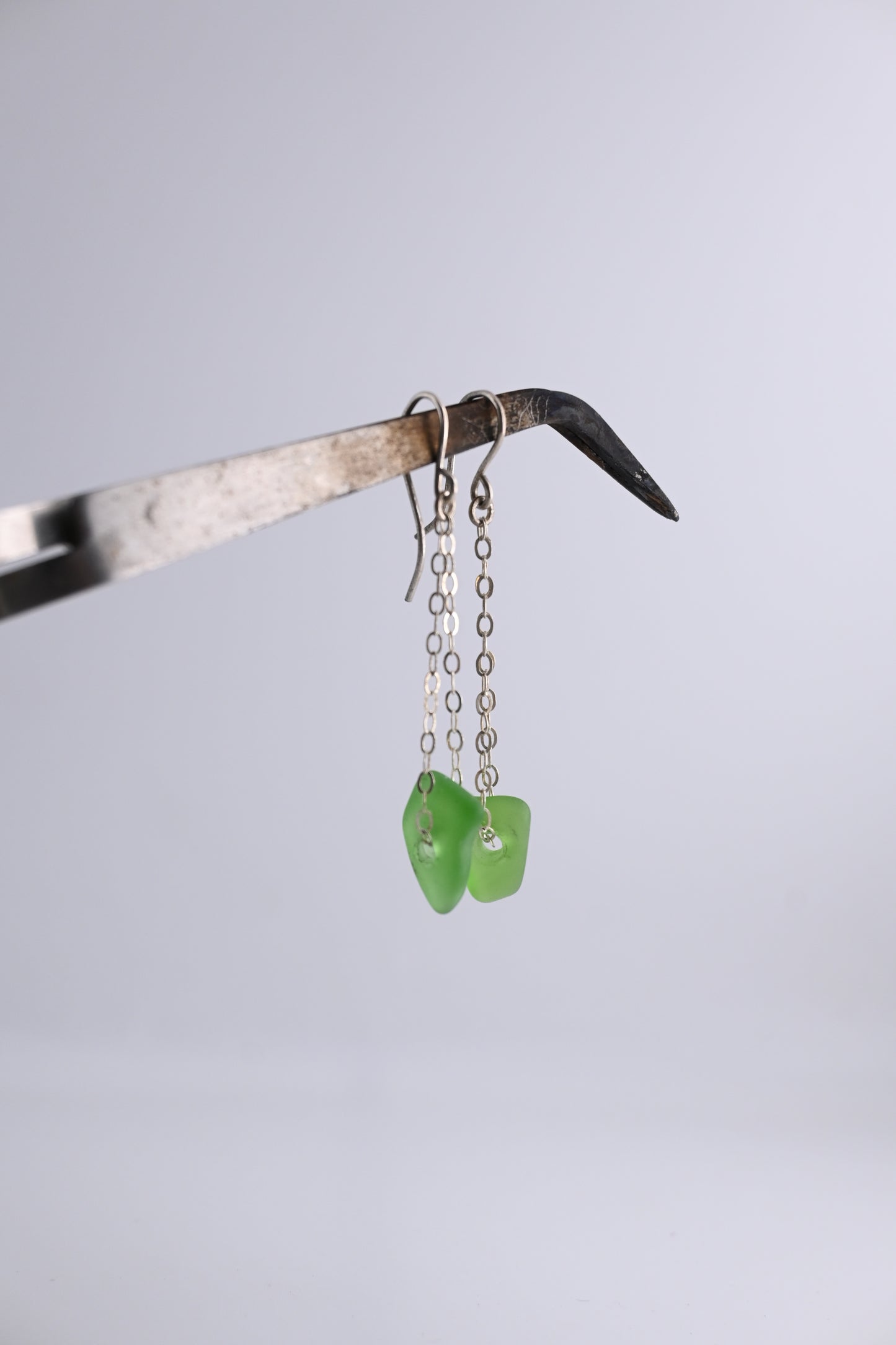 Sea Glass Chain Earring
