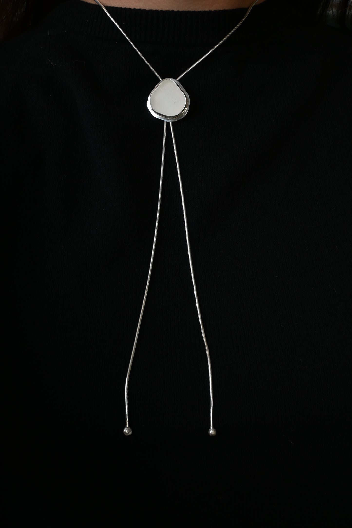 Sea Glass Bolo Tie