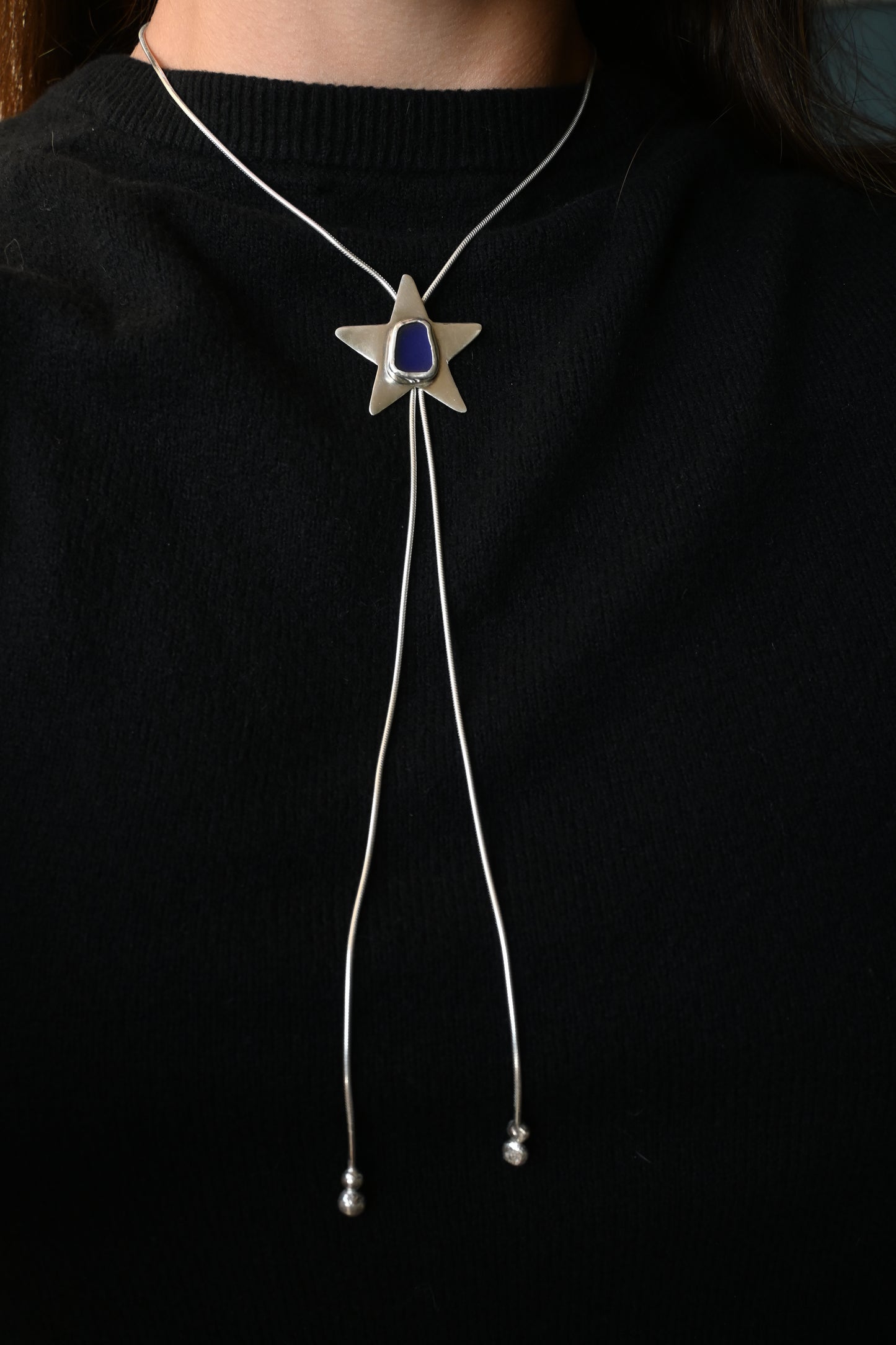 Sea Glass Star Bolo Tie