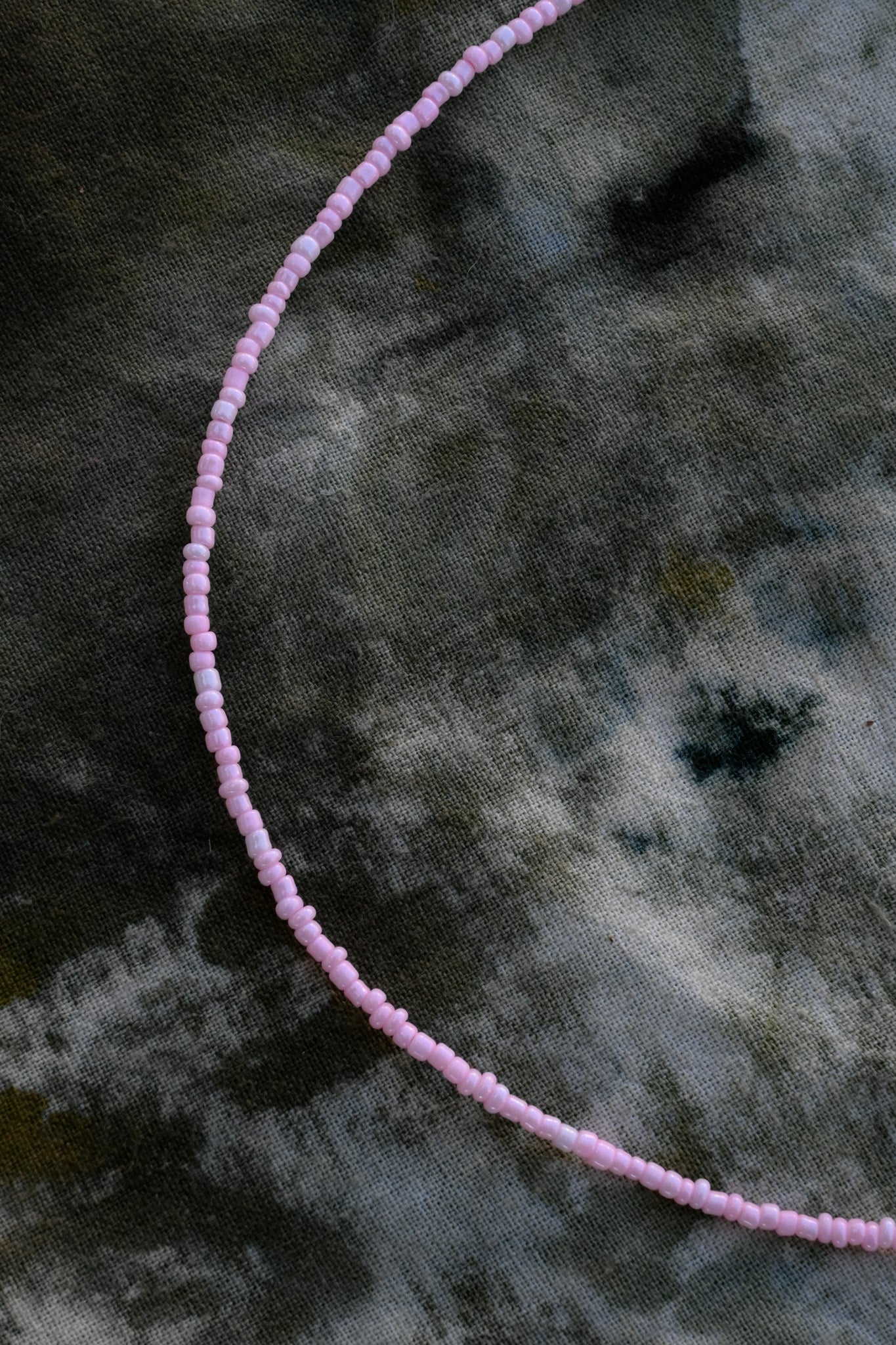 Baby Pink Beaded Necklace