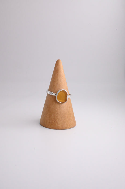 Sea Glass Ring 1mm [Size 8]