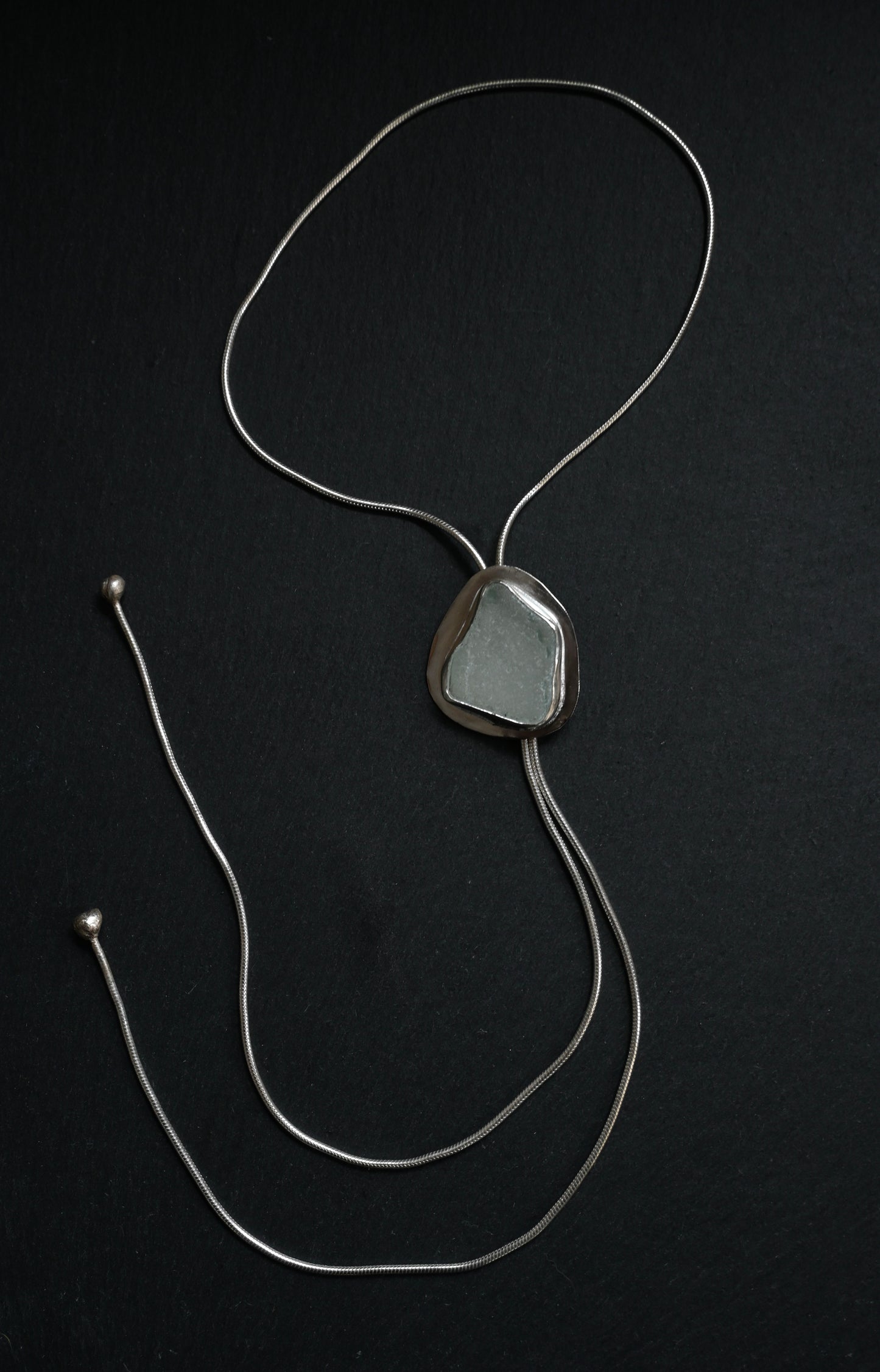 Sea Glass Bolo Tie