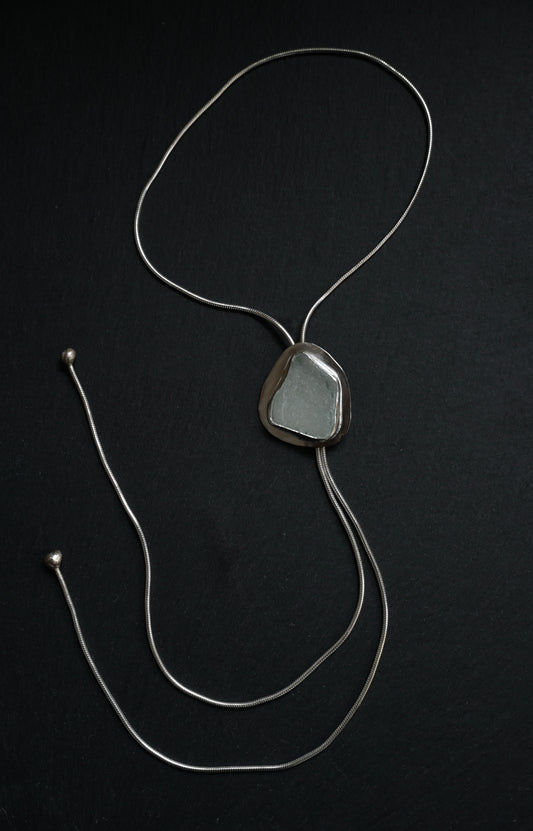 Sea Glass Bolo Tie
