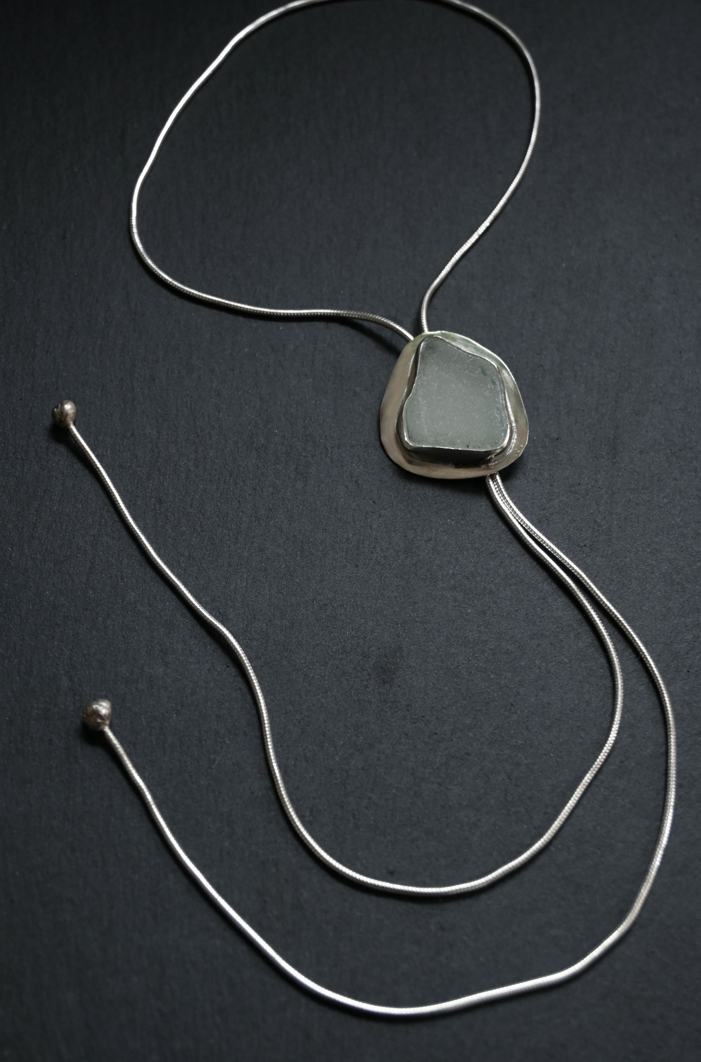 Sea Glass Bolo Tie