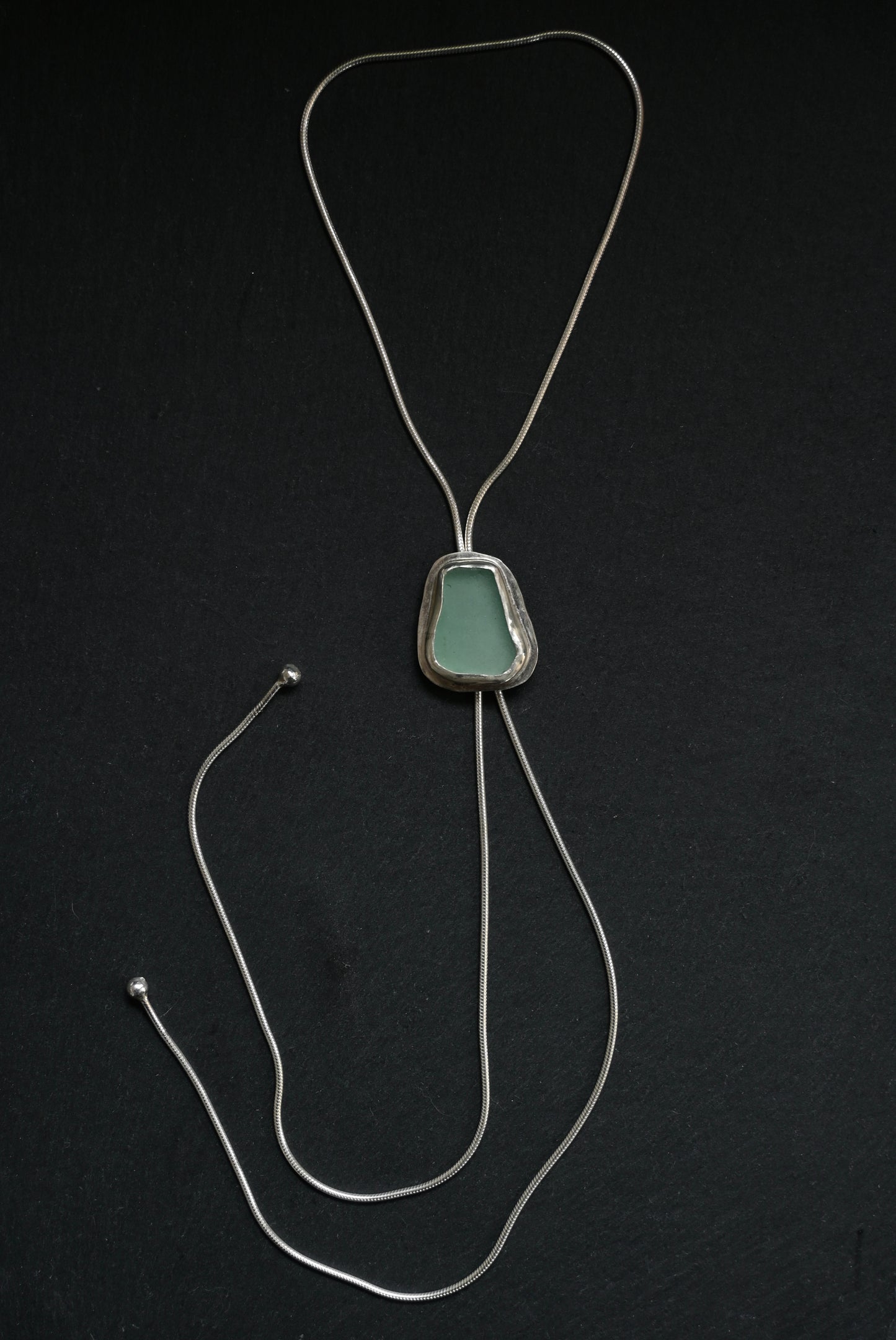 Sea Glass Bolo Tie
