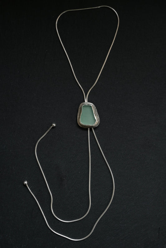 Sea Glass Bolo Tie