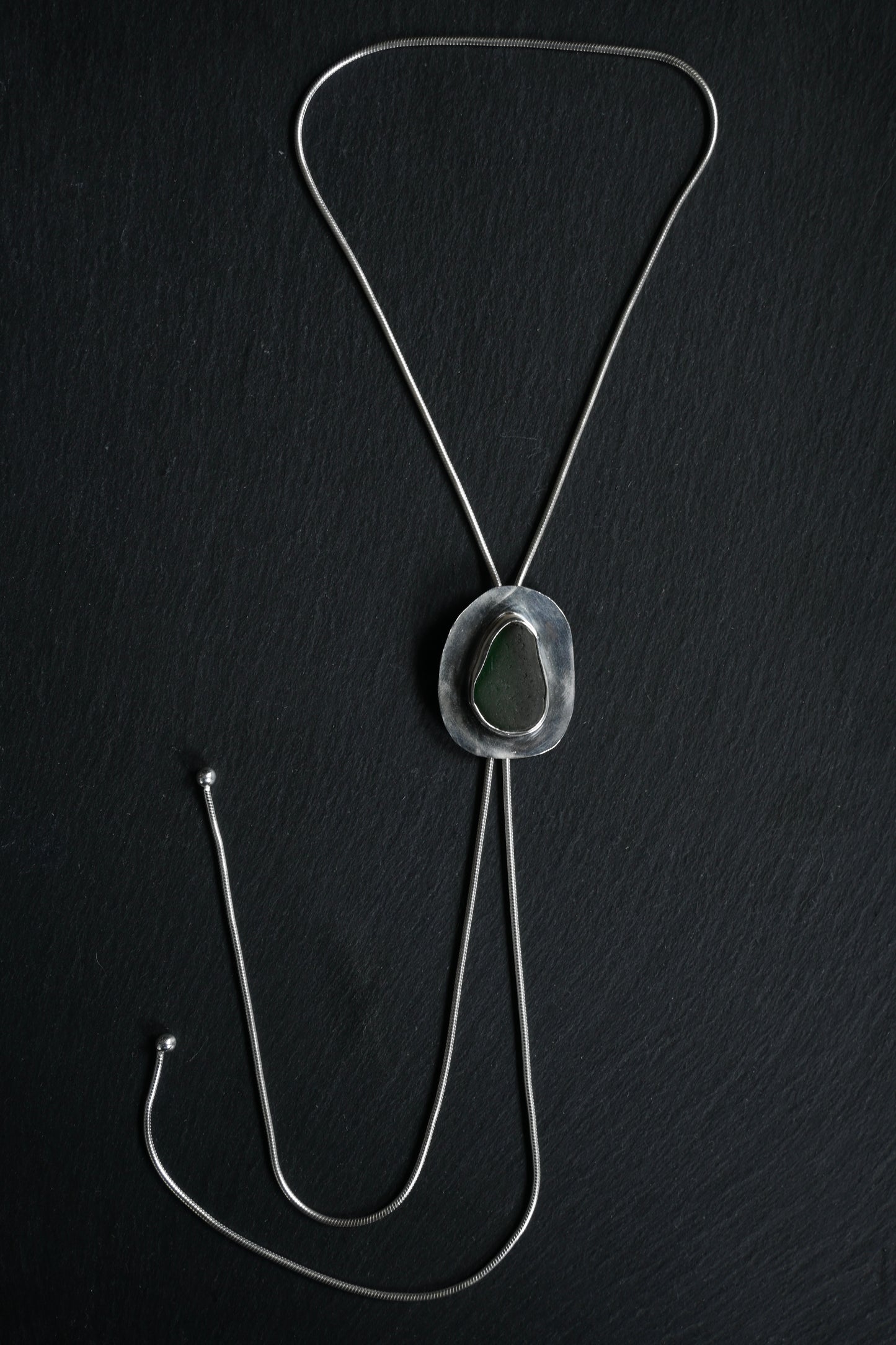 Sea Glass Bolo Tie