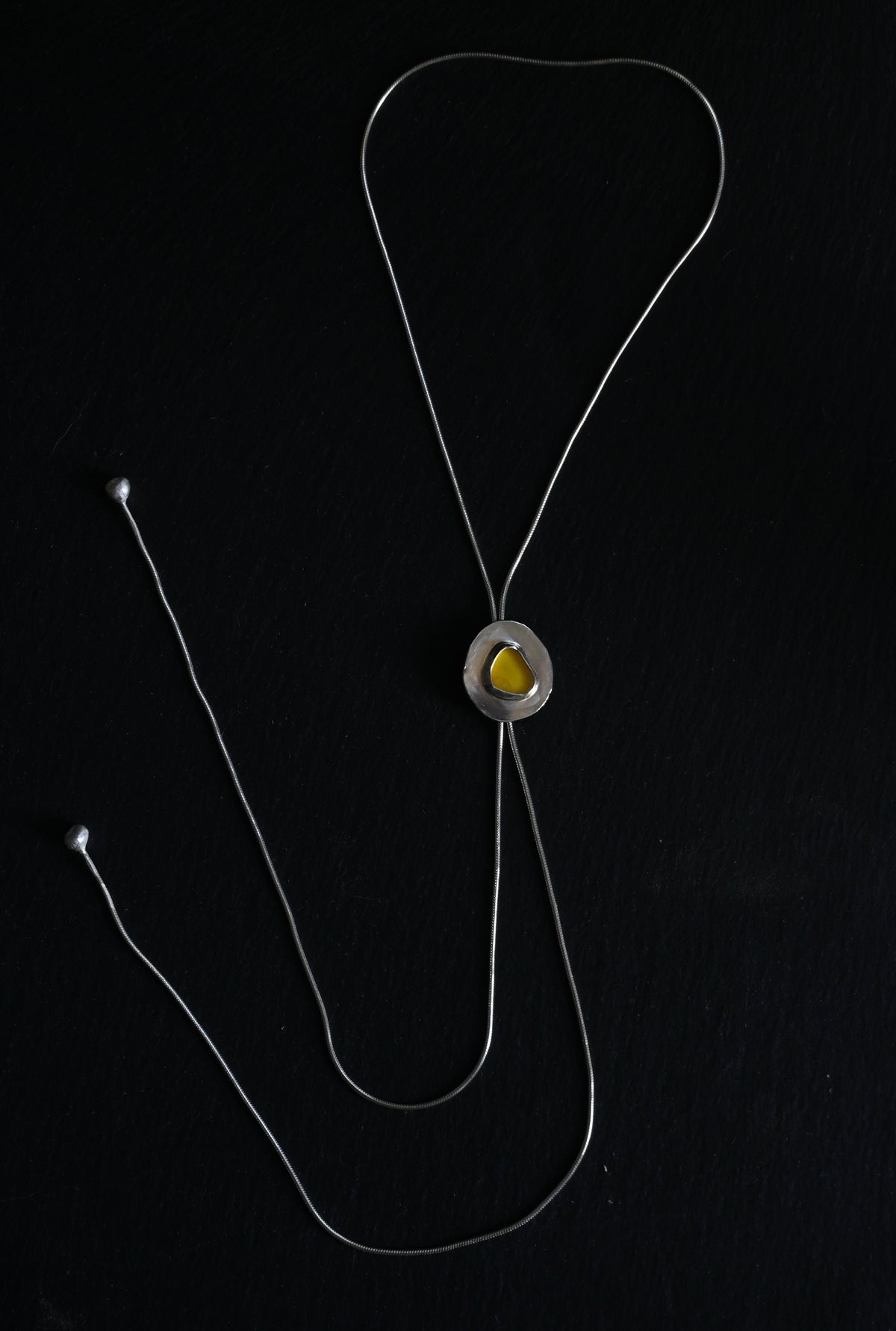 Sea Glass Mini Bolo Tie