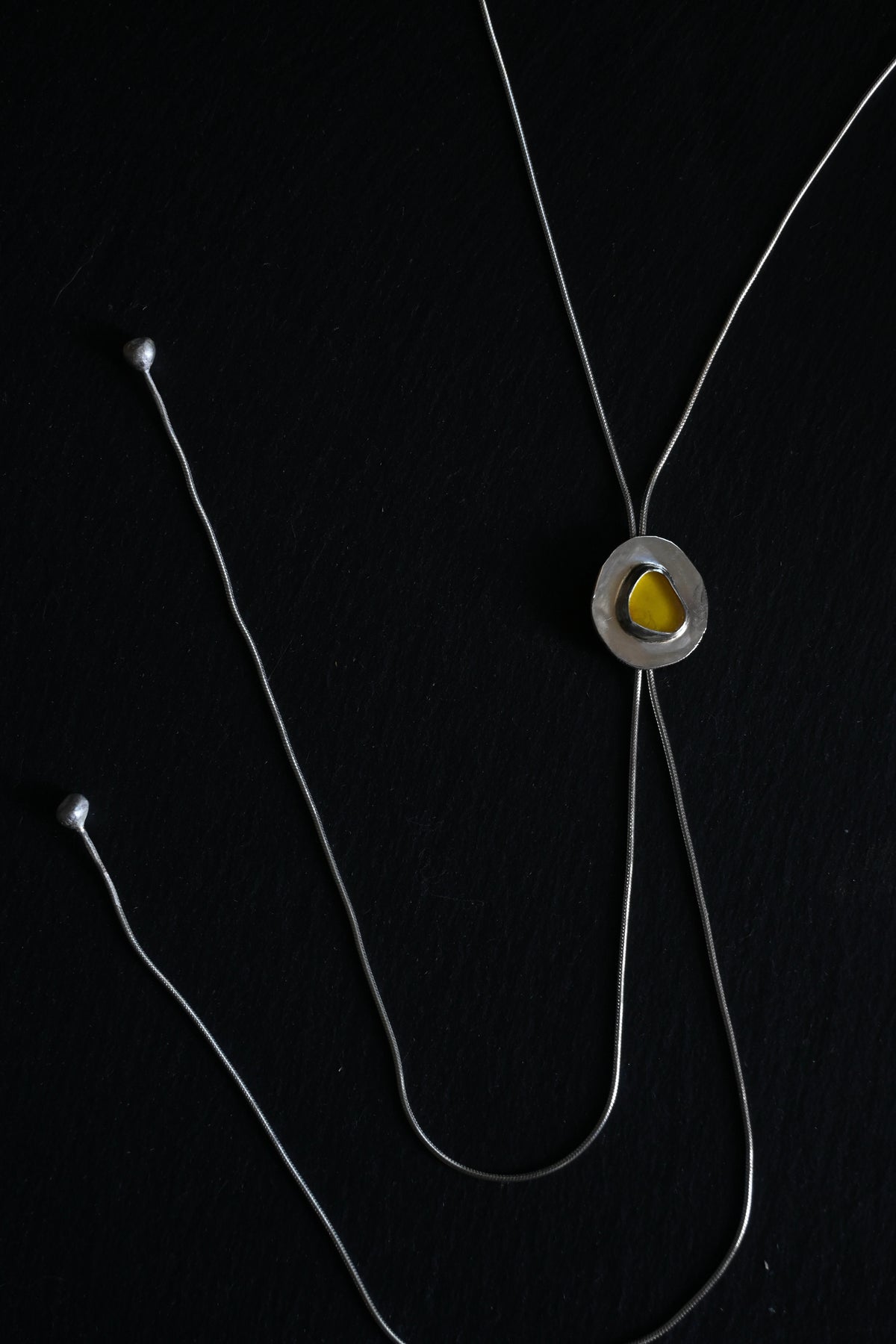 Sea Glass Mini Bolo Tie