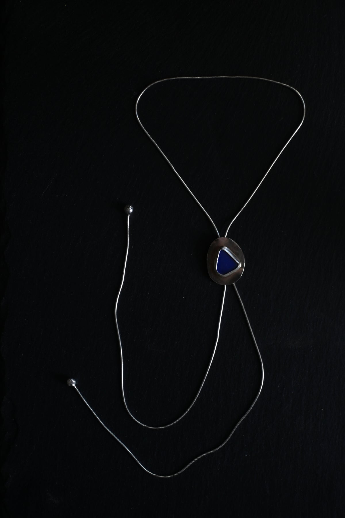 Sea Glass Mini Bolo Tie