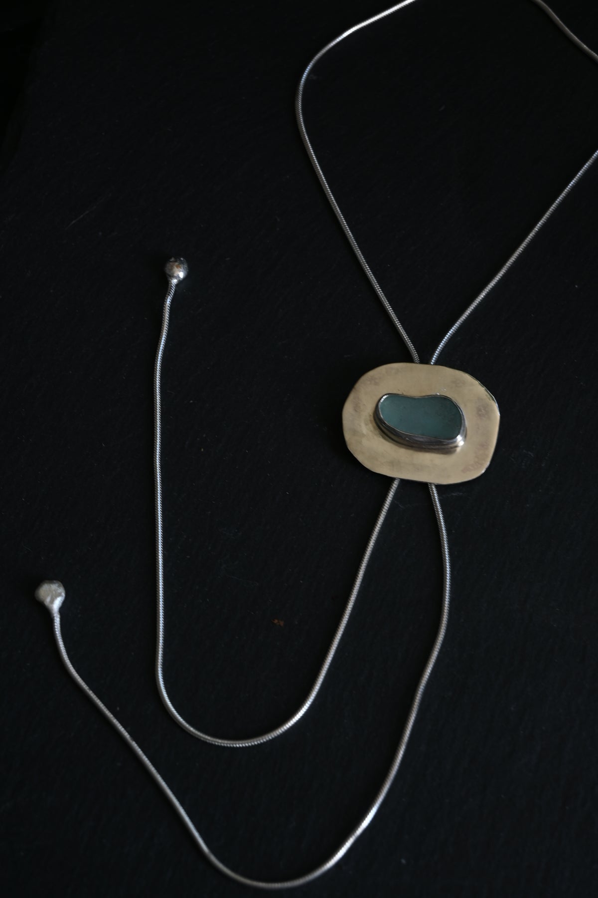 Sea Glass Bolo Tie
