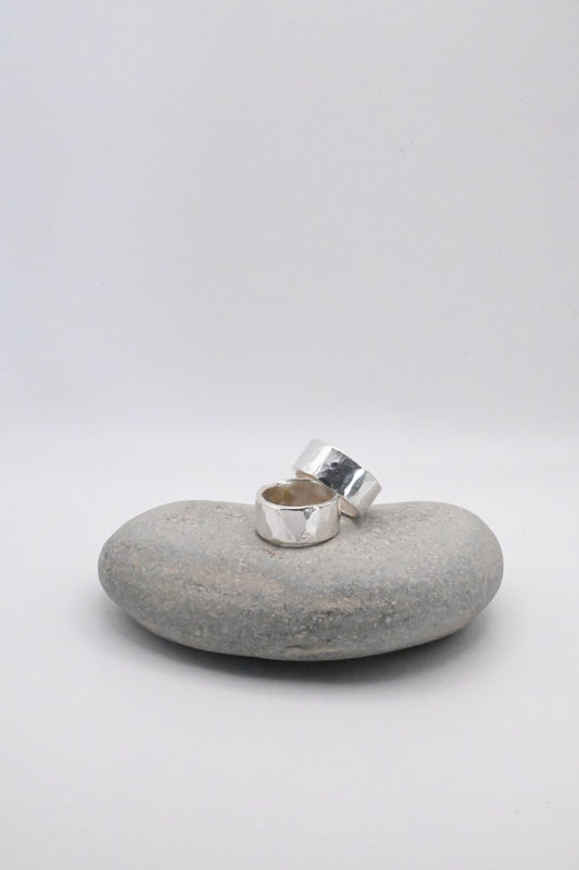 Hammered Chunky Ring 10mm [Multi Size]