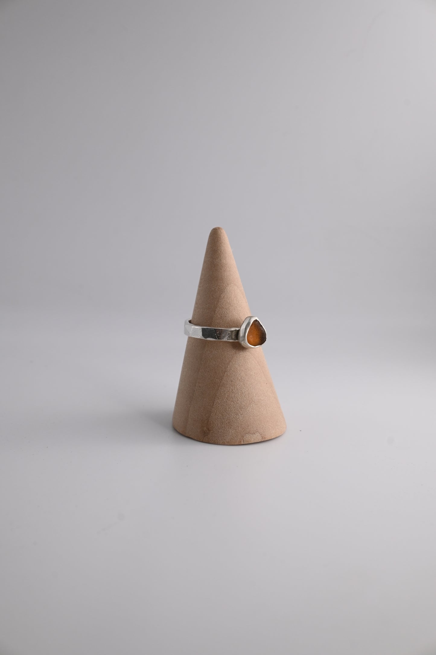 Sea Glass Ring 3mm [Size 7.5]