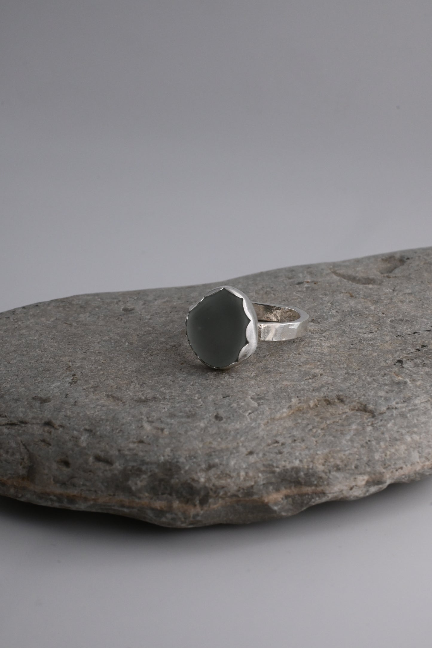 Sea Glass Ring 3mm [Size 7]