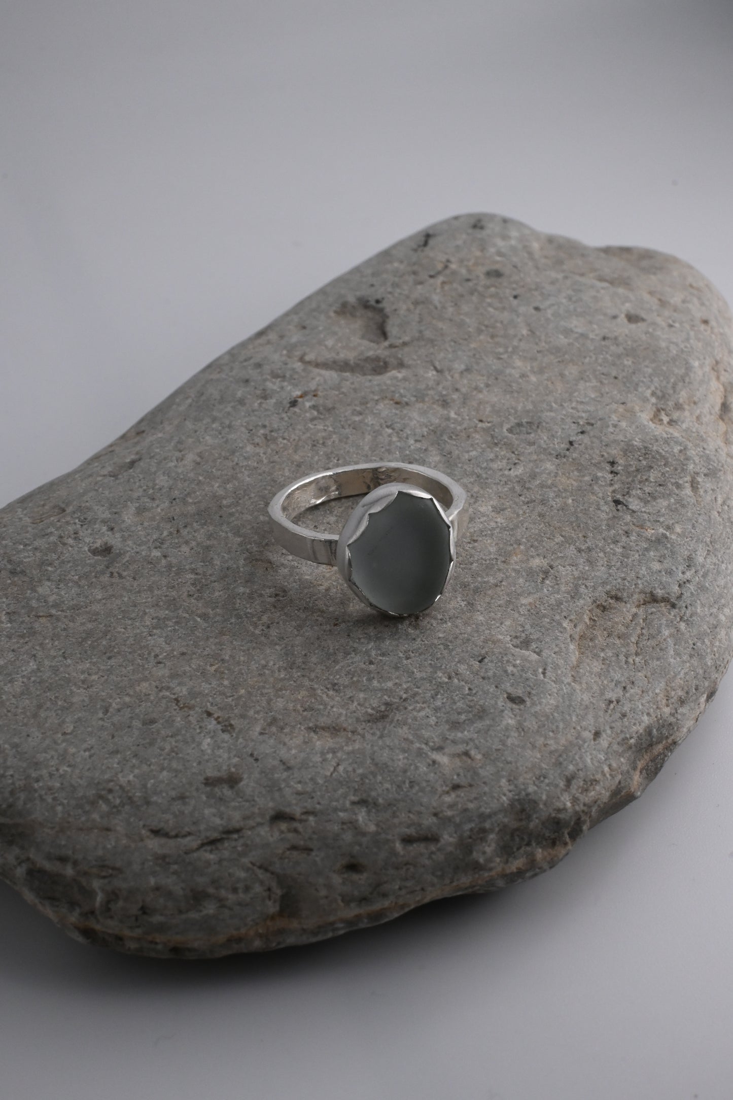 Sea Glass Ring 3mm [Size 7]