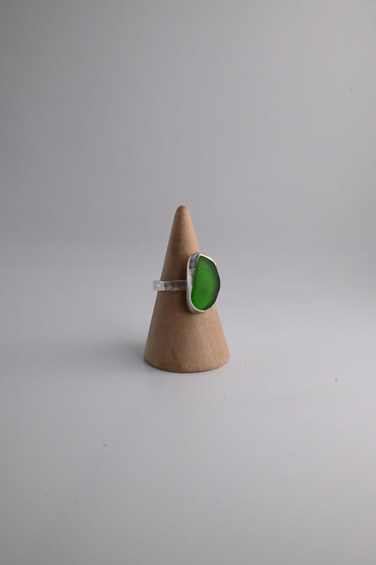 Sea Glass Ring 3mm [Size 8]