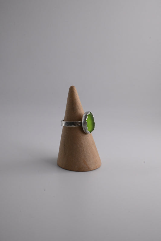 Sea Glass Ring 3mm [Size 6]