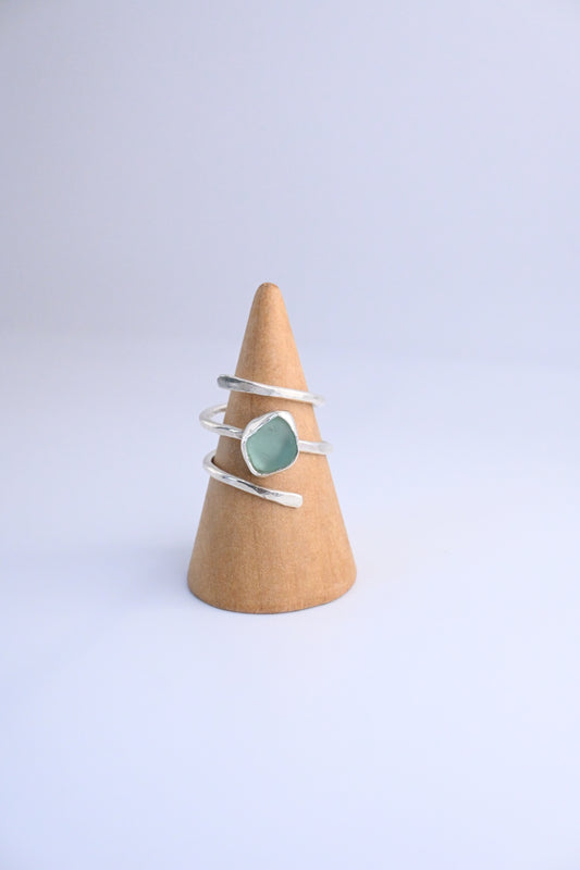 Sea Glass Ring [Size 8]