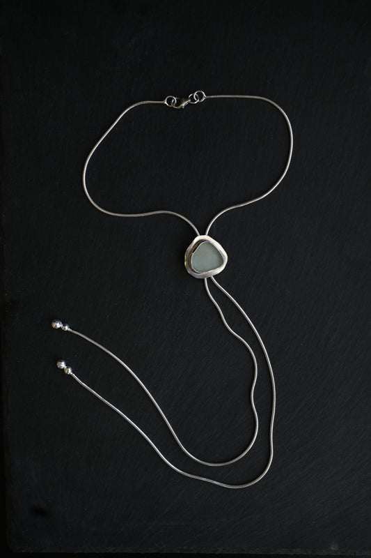 Sea Glass Bolo Tie