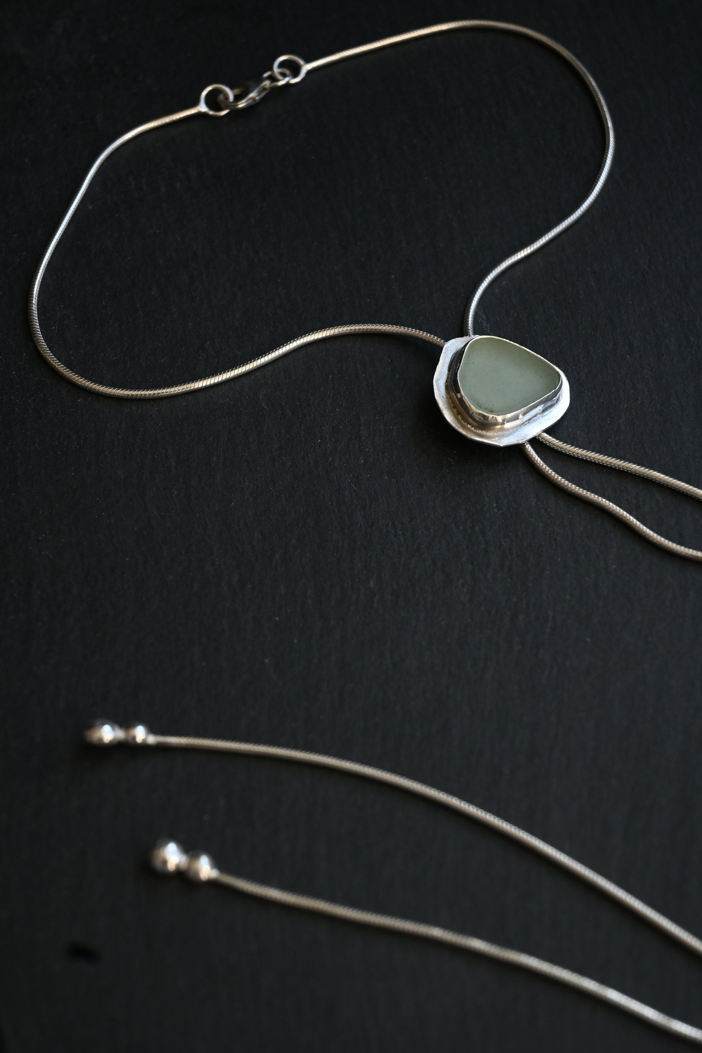 Sea Glass Bolo Tie