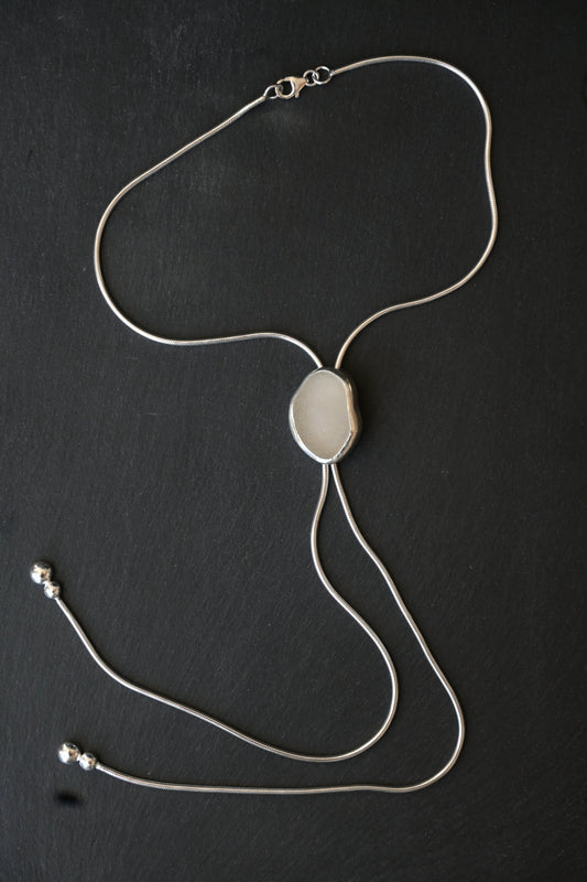 Sea Glass Bolo Tie