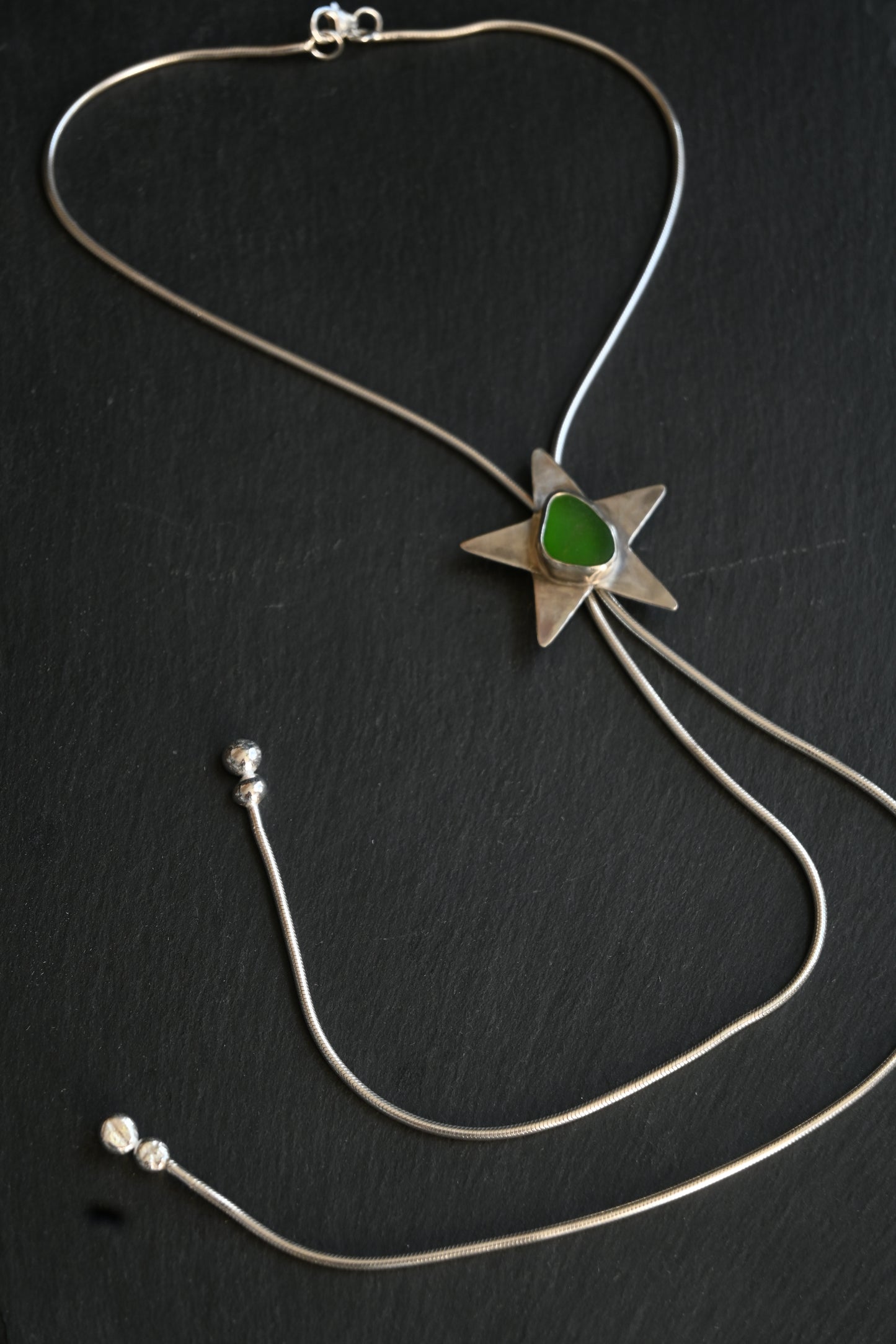 Sea Glass Star Bolo Tie