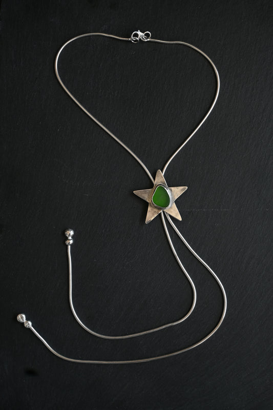 Sea Glass Star Bolo Tie