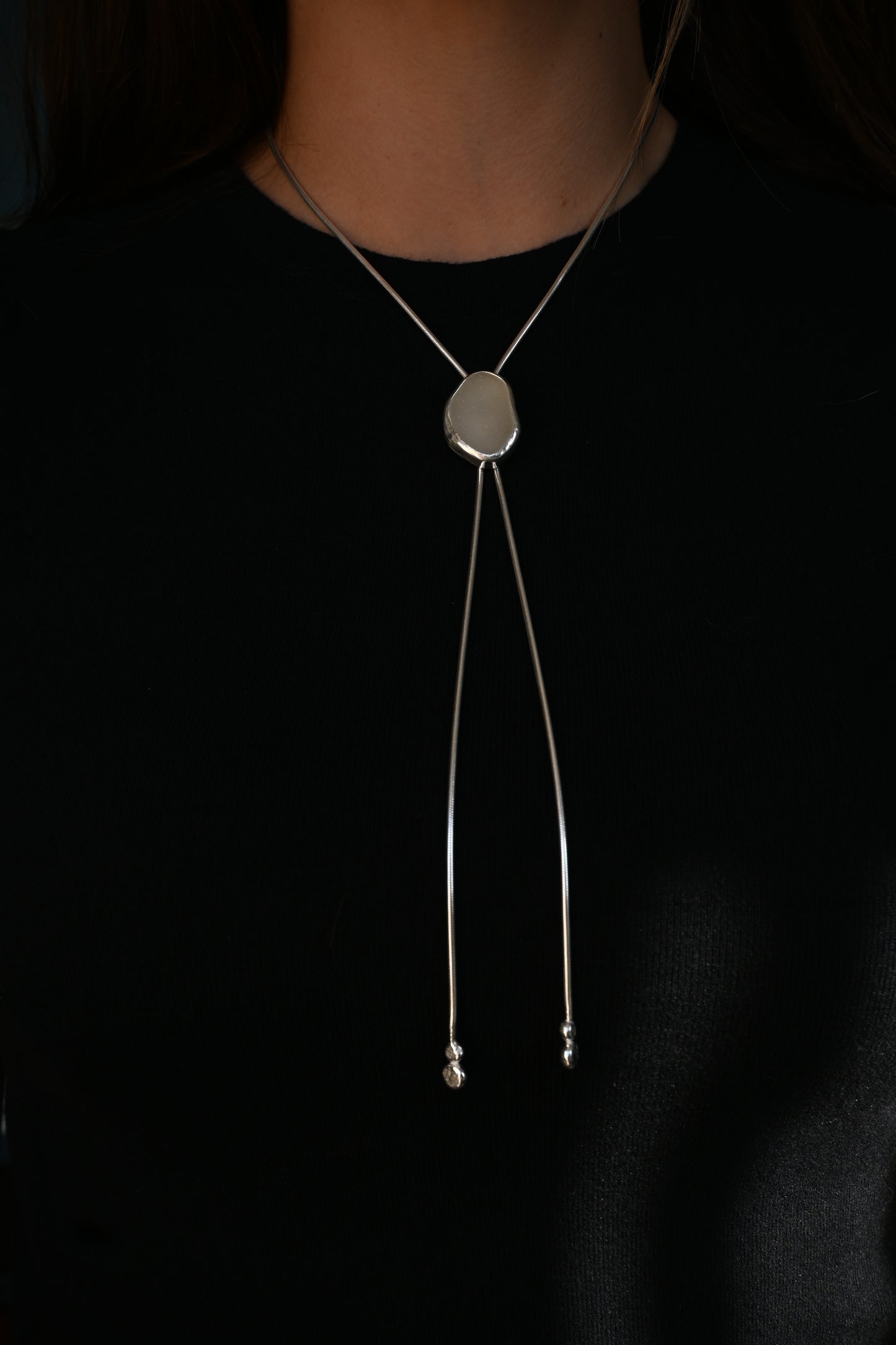 Sea Glass Bolo Tie