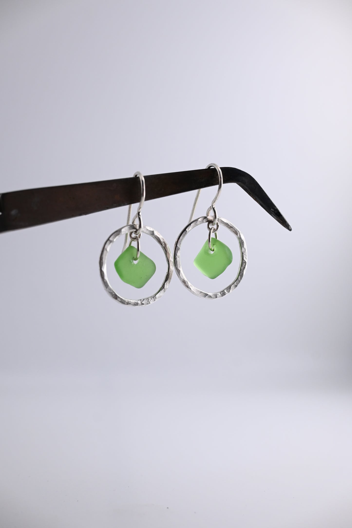 Sea Glass Loop Earring