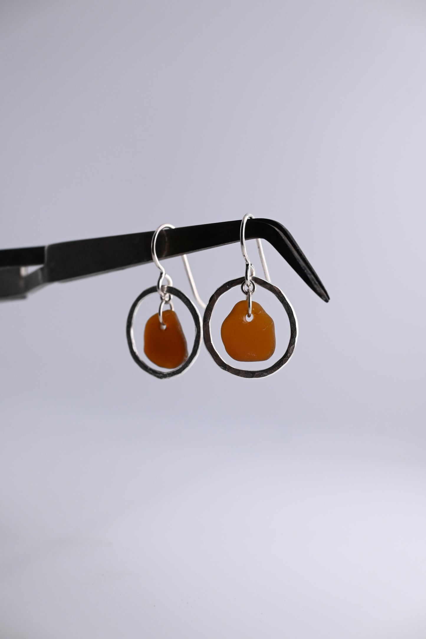 Sea Glass Loop Earring