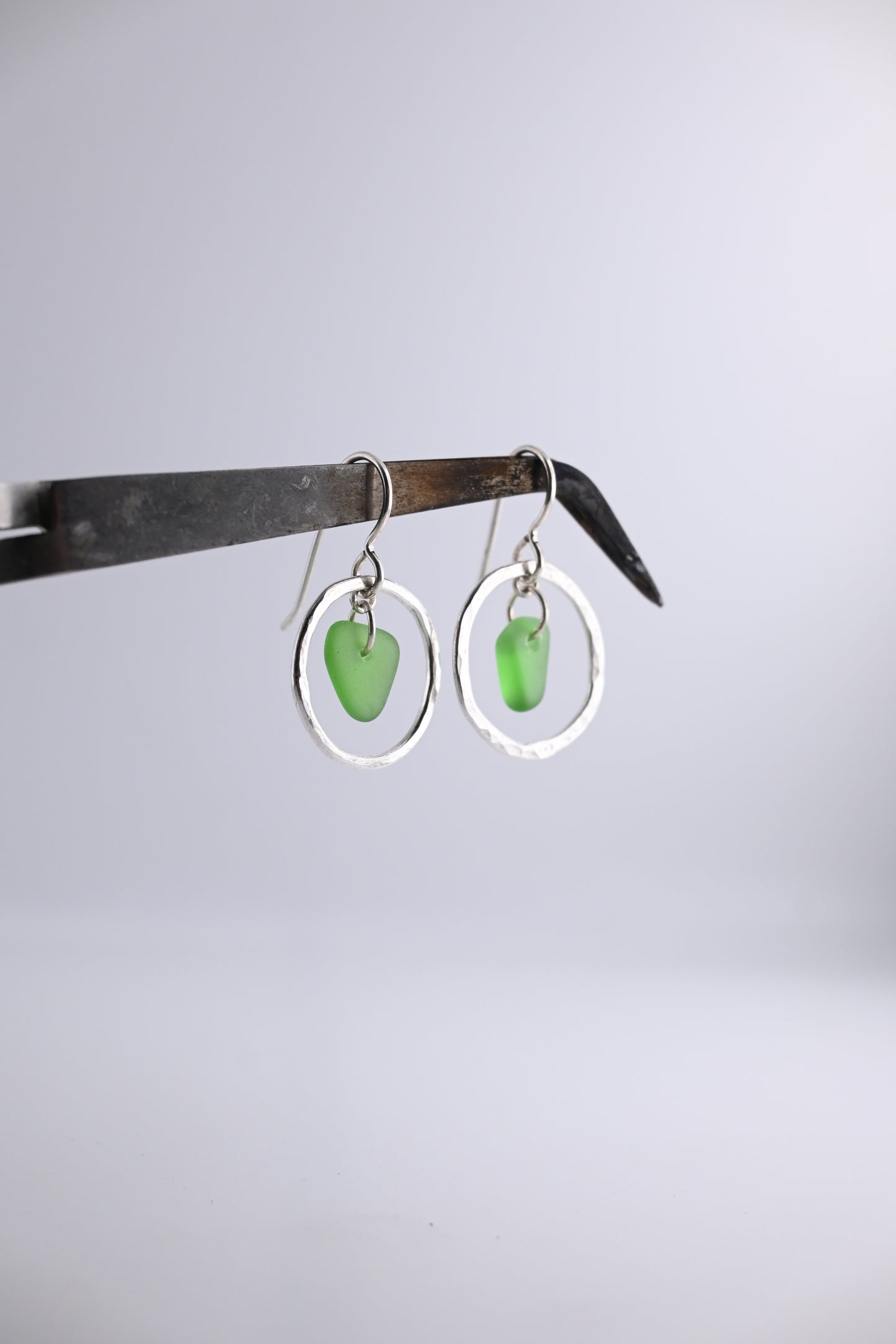 Sea Glass Loop Earring