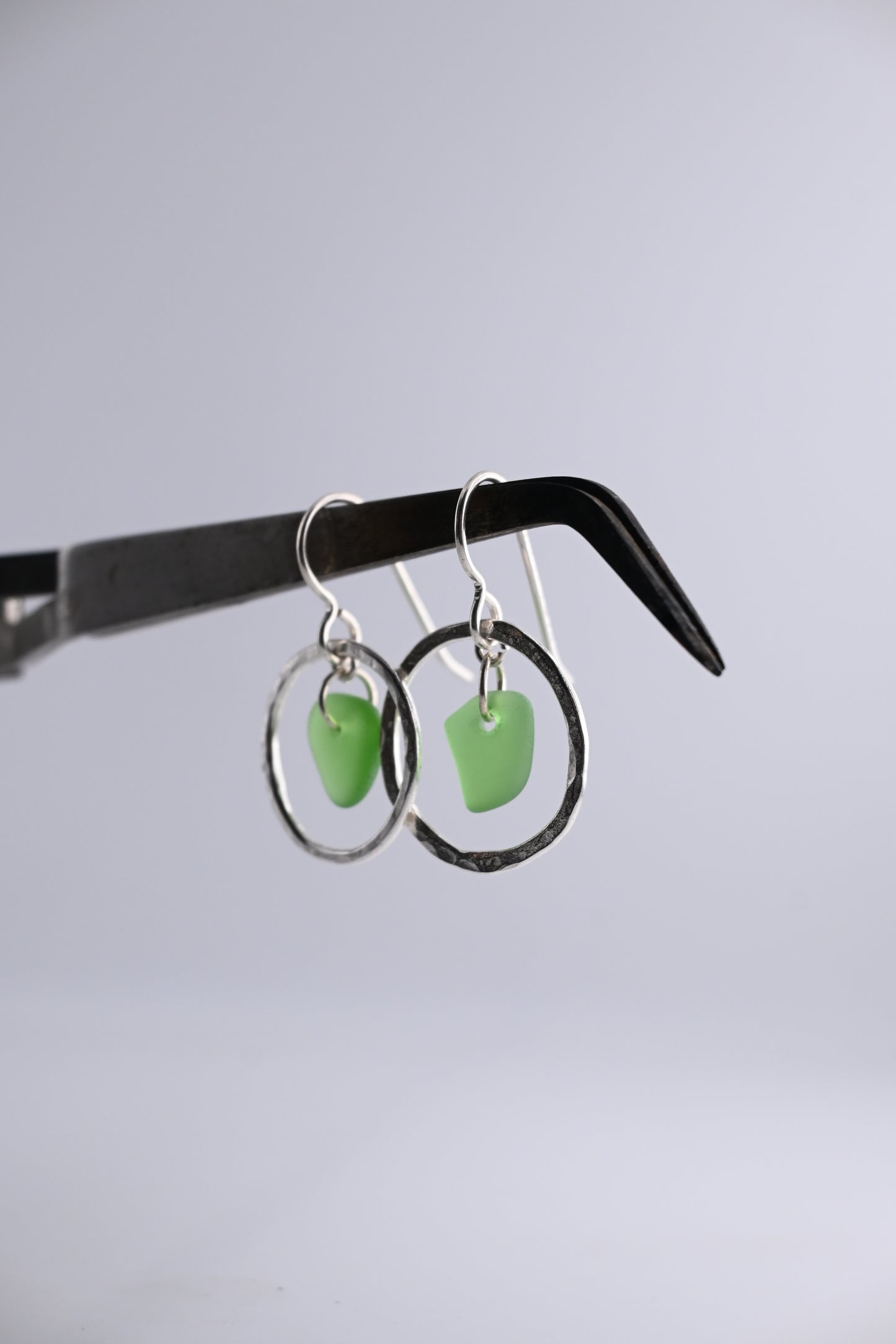 Sea Glass Loop Earring