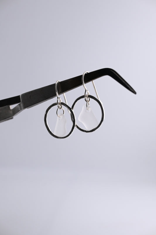 Sea Glass Loop Earring