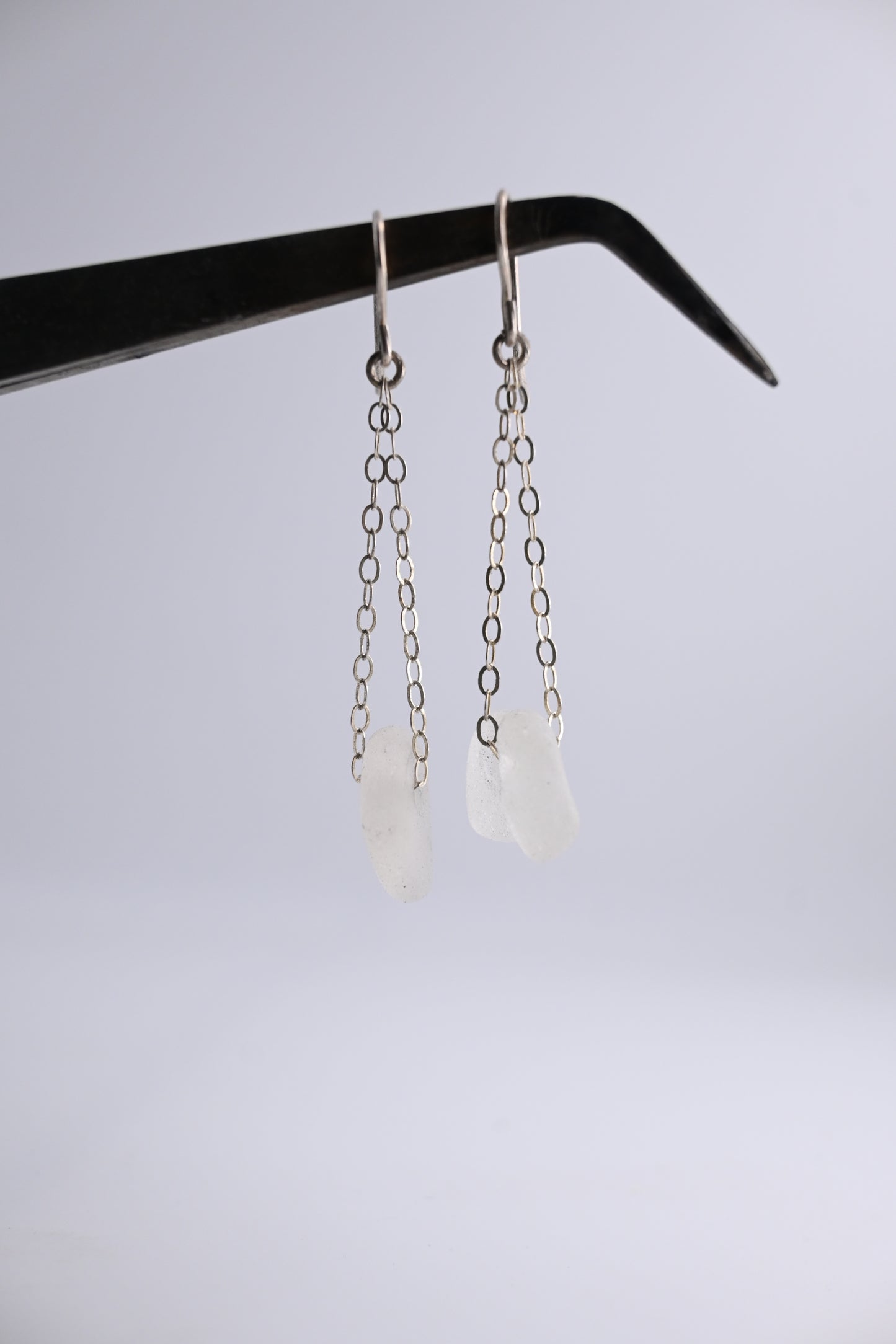 Sea Glass Chain Earring