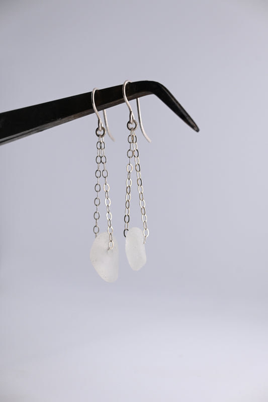 Sea Glass Chain Earring