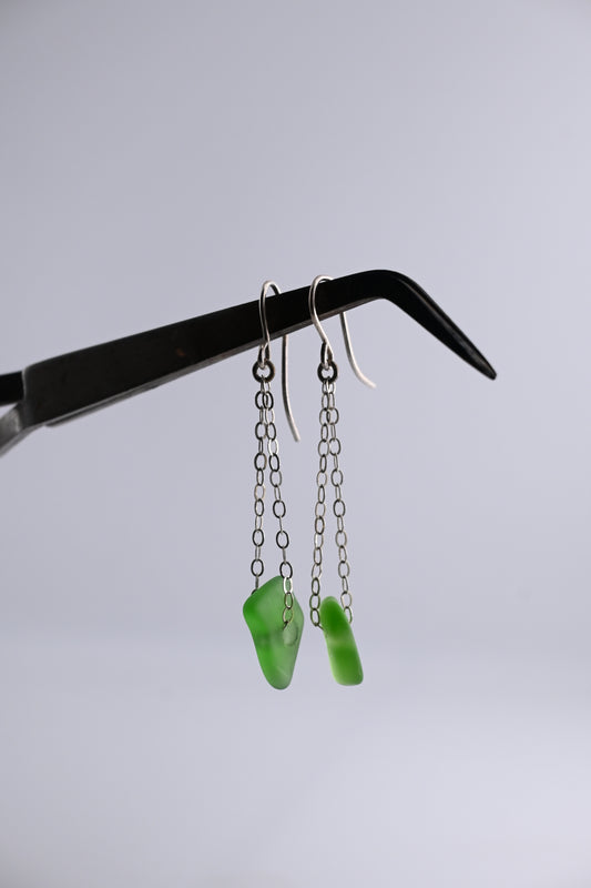 Sea Glass Chain Earring