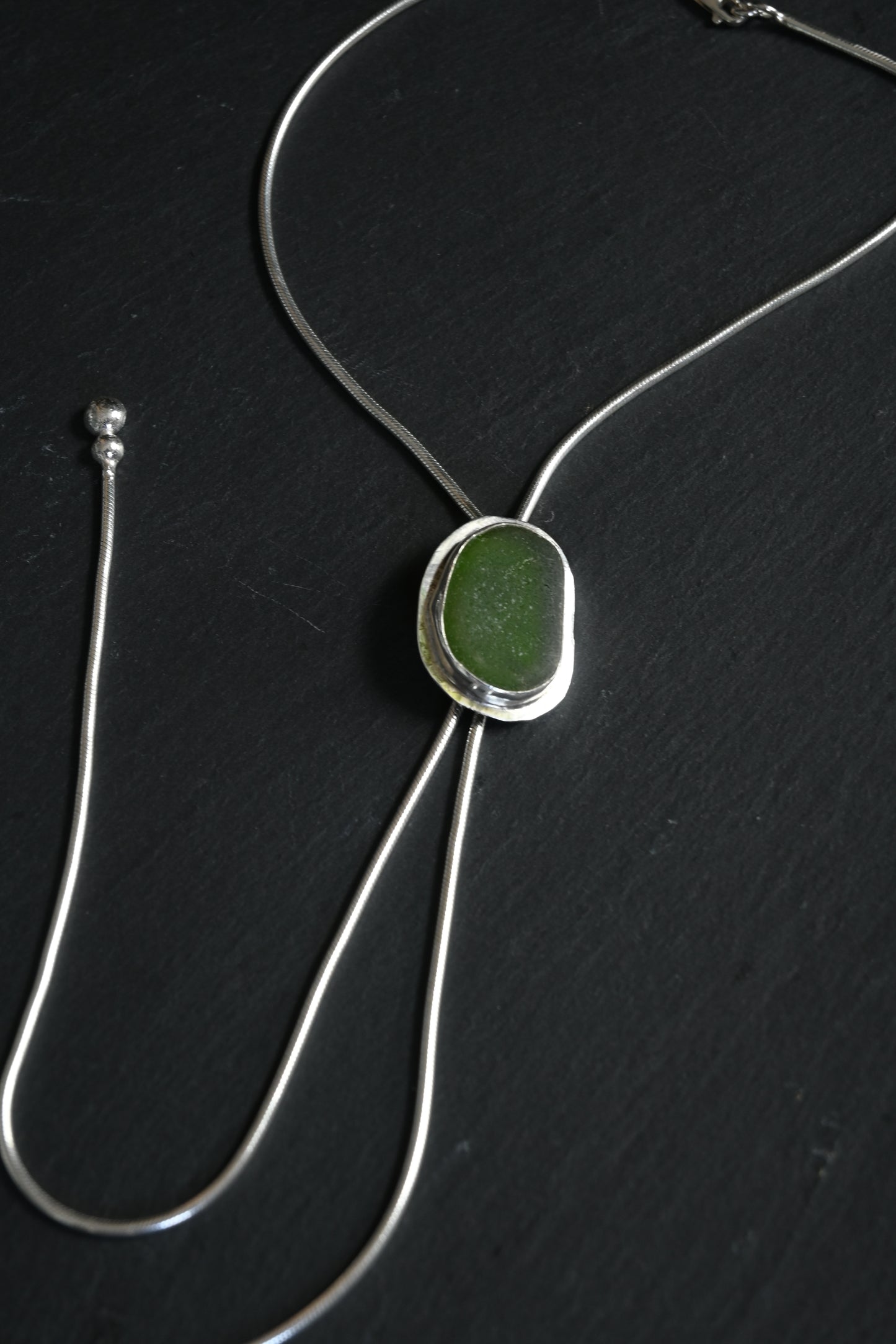 Sea Glass Bolo Tie