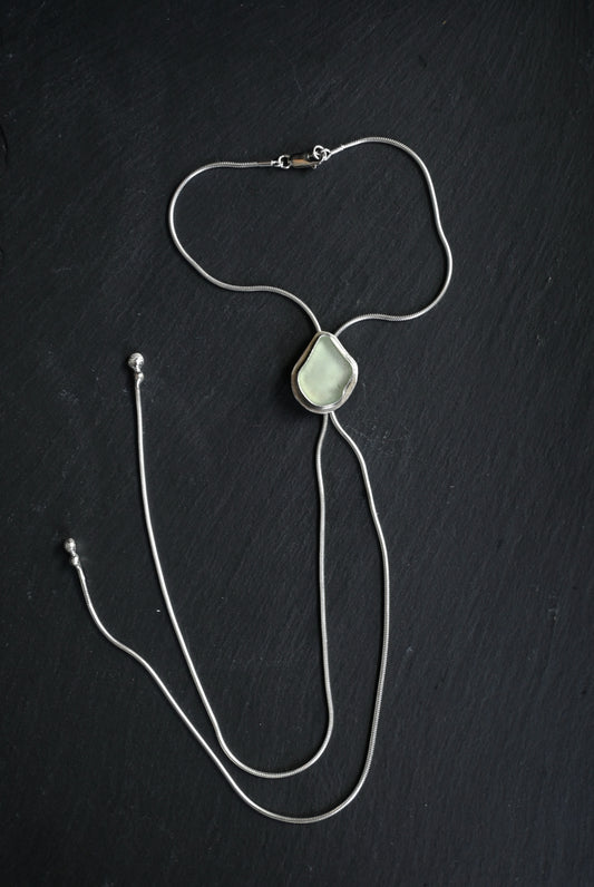 Sea Glass Bolo Tie