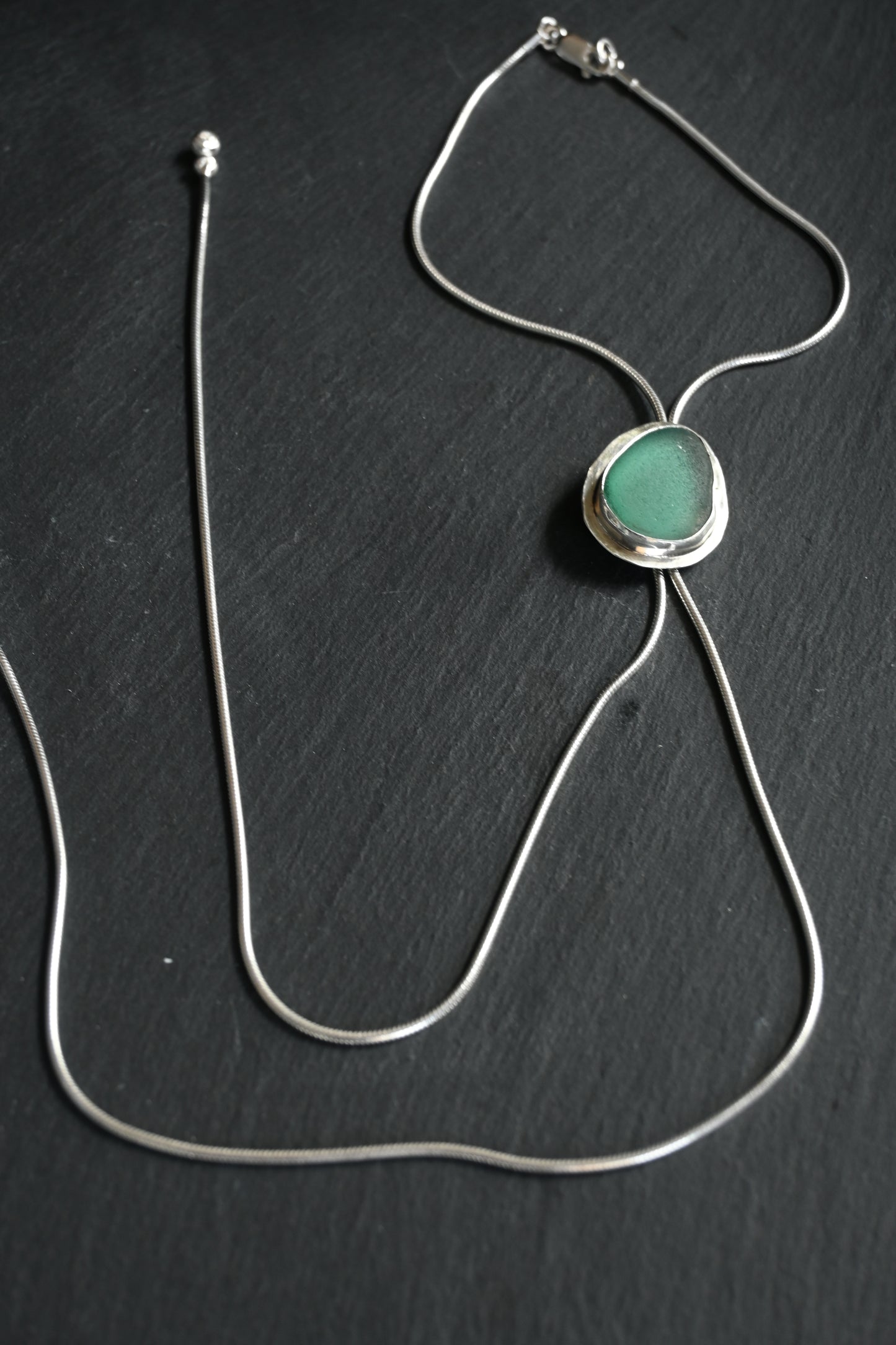 Sea Glass Bolo Tie