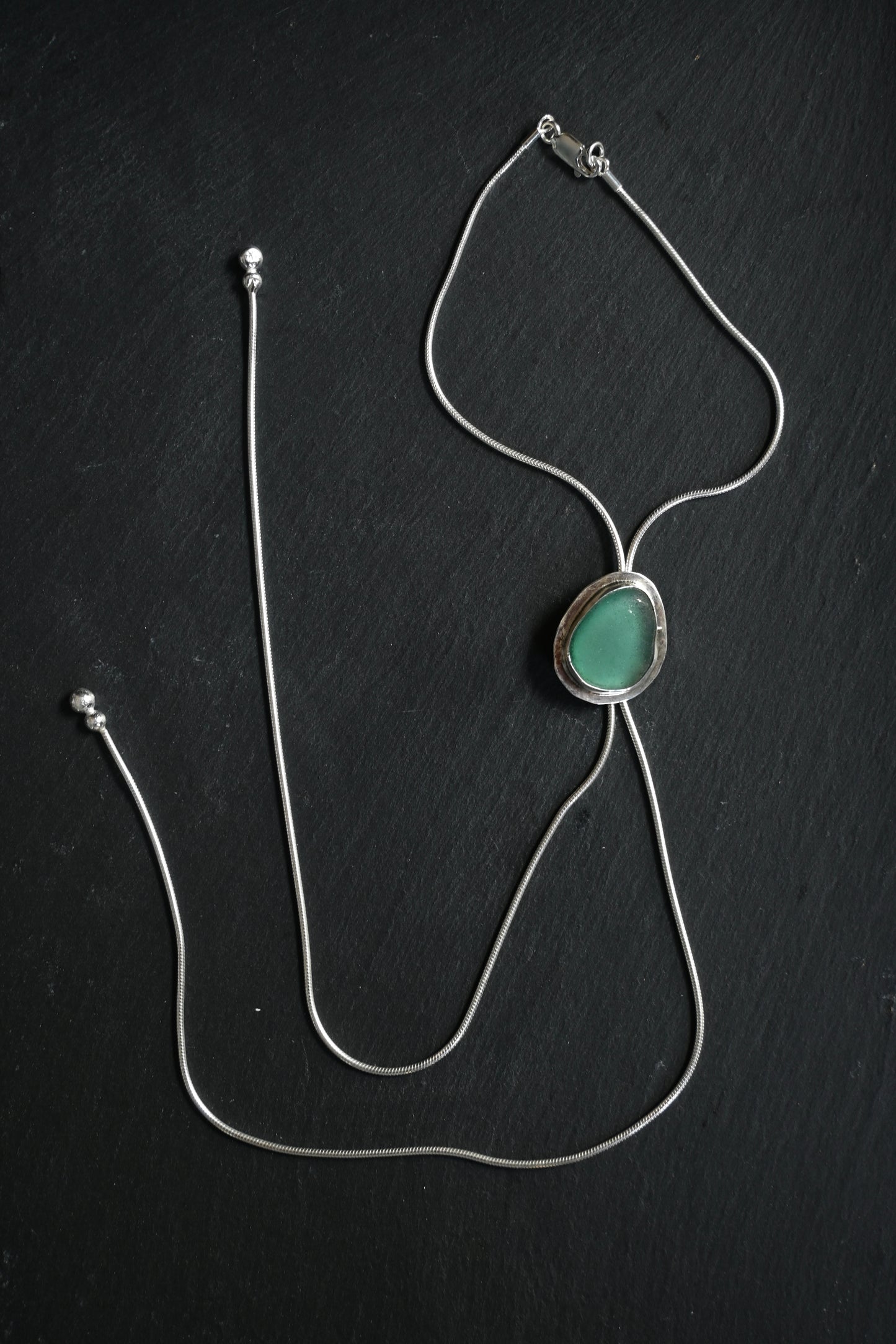 Sea Glass Bolo Tie