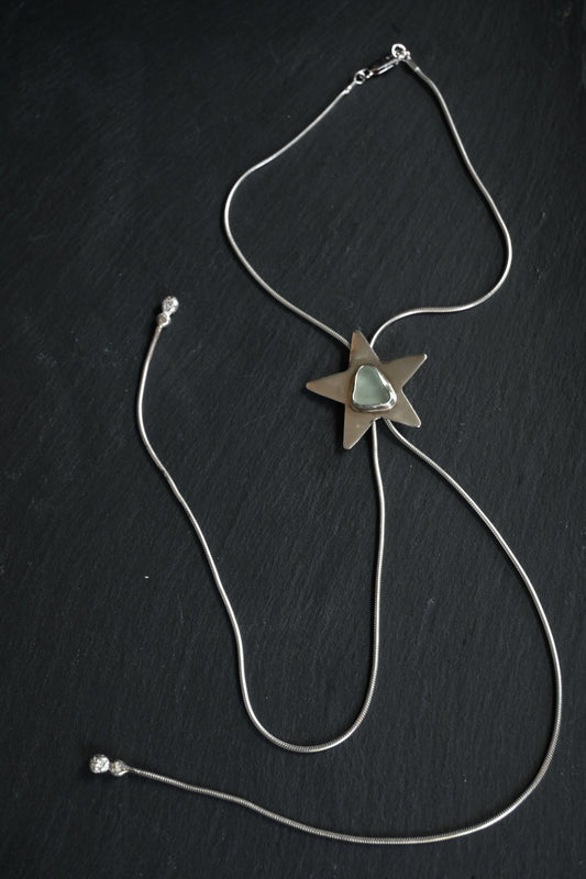 Sea Glass Star Bolo Tie